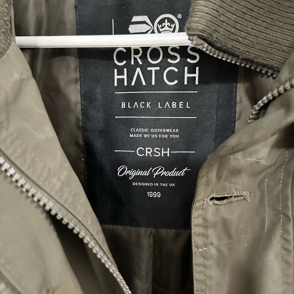 PRICE DROP ❤️Mens Crosshatch Black label Woodrow Jacket In Olive Green Sz L - Picture 5 of 10